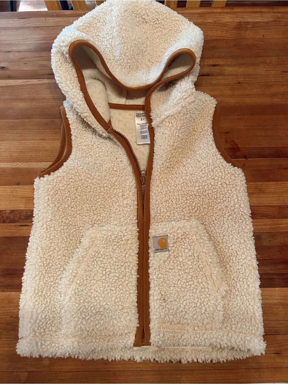 NWOT toddler Carhartt Sherpa fleece vest